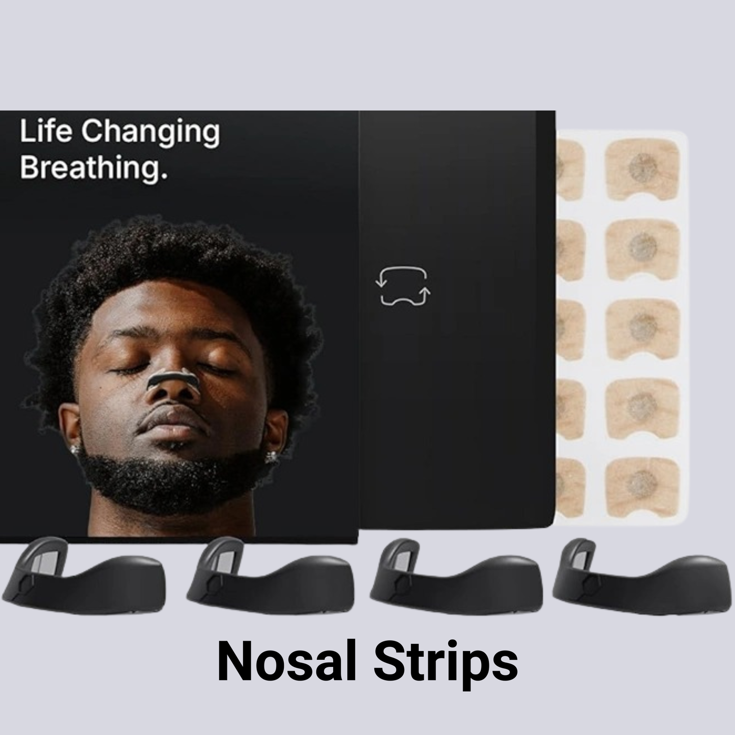 Sleep-Co Magnetic Nose Strips – Anti-Snoring Nasal Dilator Starter Kit