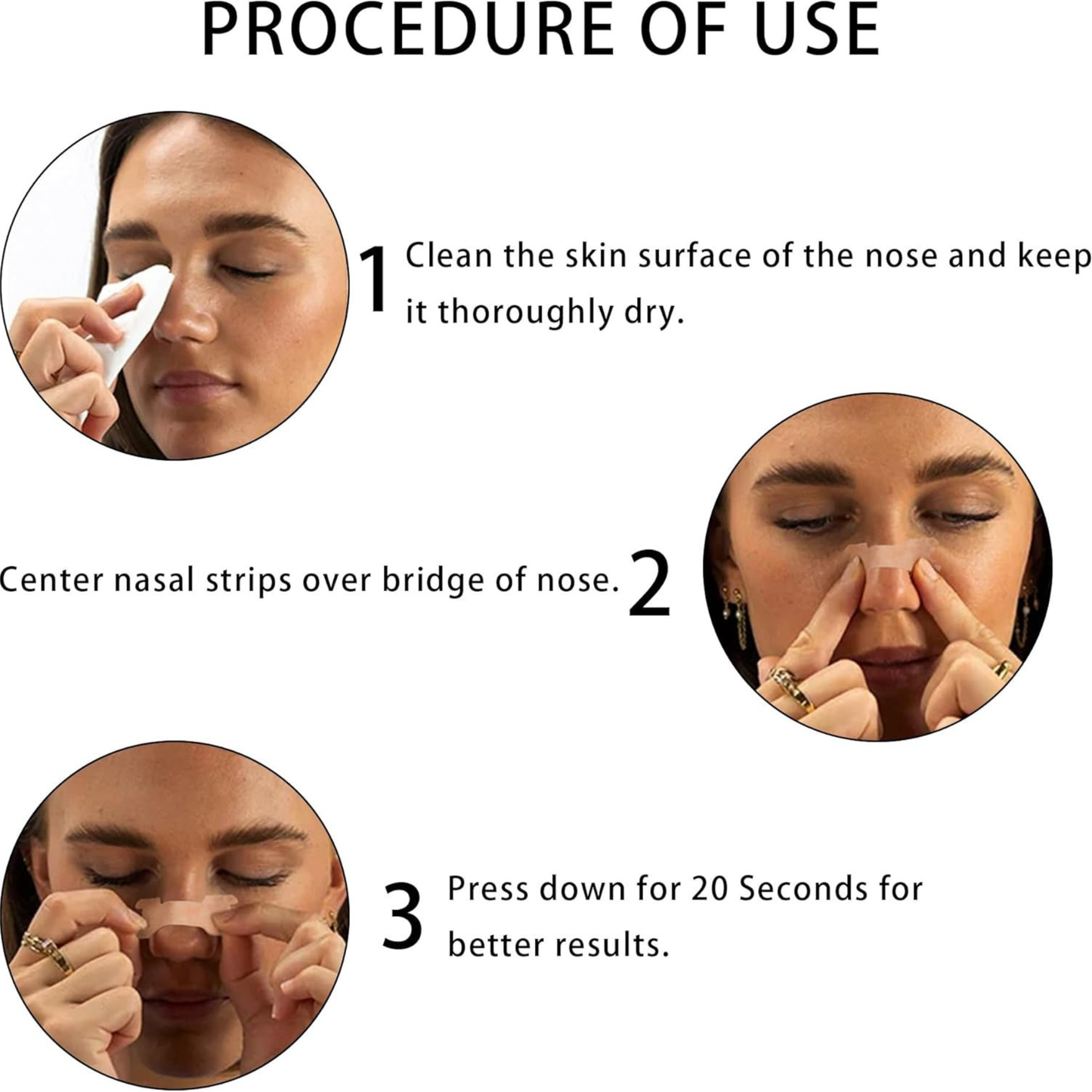 Sleep-Co Magnetic Nose Strips – Anti-Snoring Nasal Dilator Starter Kit