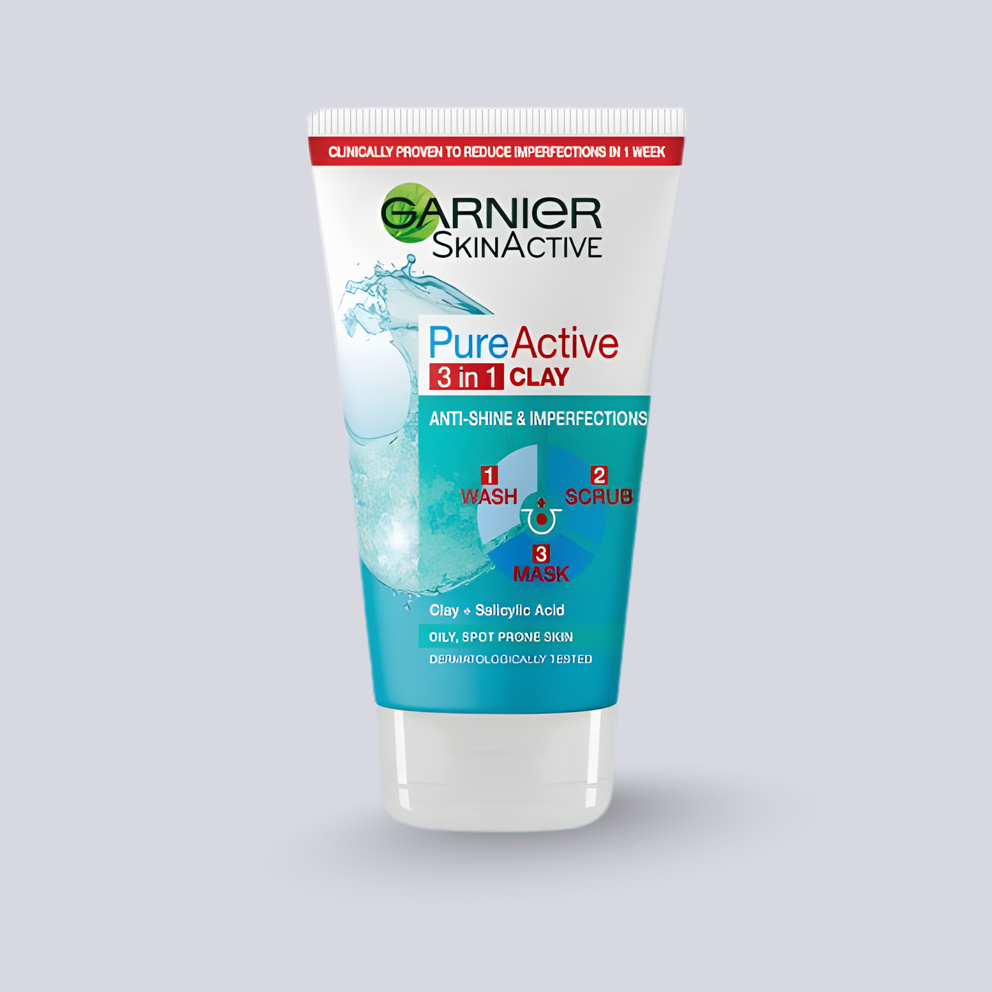 Pure Active 3in1 Clay Face Scrub – Deep Cleanser for Clear, Smooth Skin