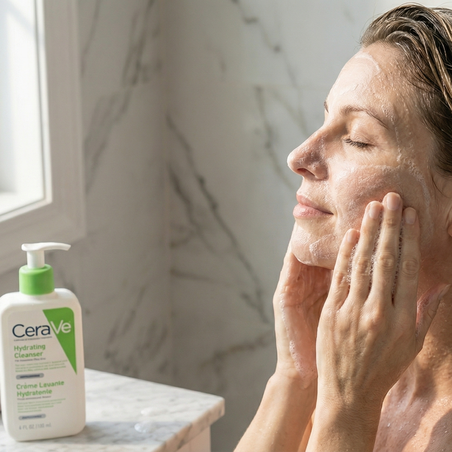 CeraVe Hydrating Cleanser 237ml – Gentle Face Wash for Normal to Dry Skin