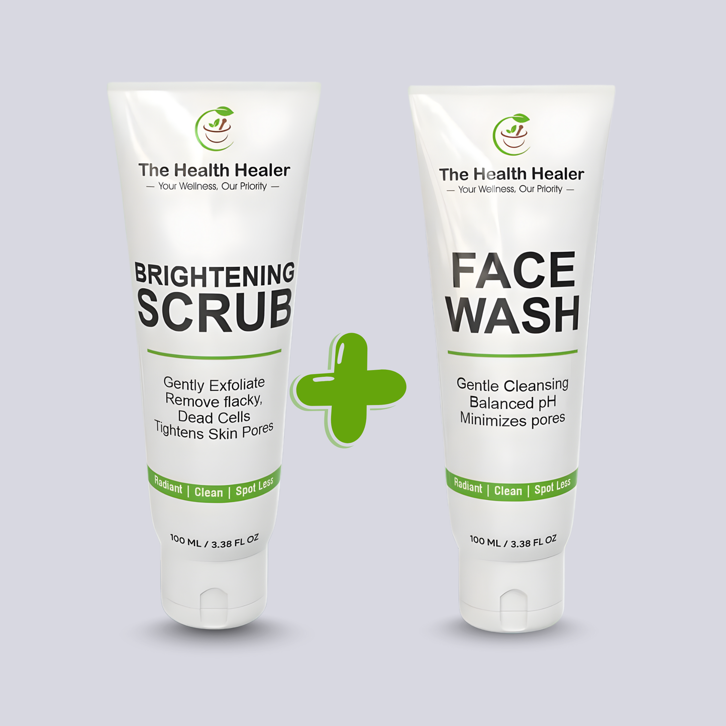 2 in 1 Brightening Facewash & Scrub | Moisturizing & Glow Boost – Pack of 2
