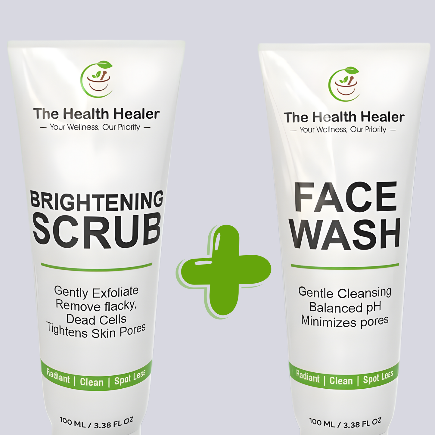 2 in 1 Brightening Facewash & Scrub | Moisturizing & Glow Boost – Pack of 2