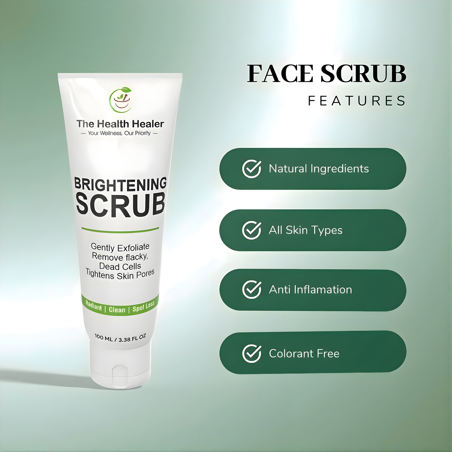 2 in 1 Brightening Facewash & Scrub | Moisturizing & Glow Boost – Pack of 2