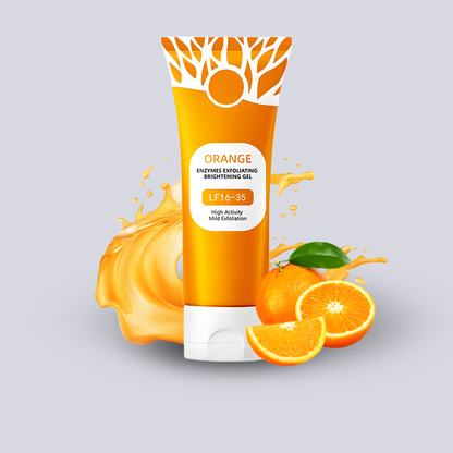 Orange Enzyme Exfoliating Gel – Brightening Face & Body Exfoliator