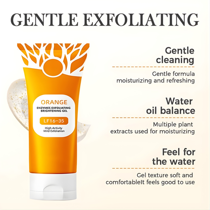 Orange Enzyme Exfoliating Gel – Brightening Face & Body Exfoliator