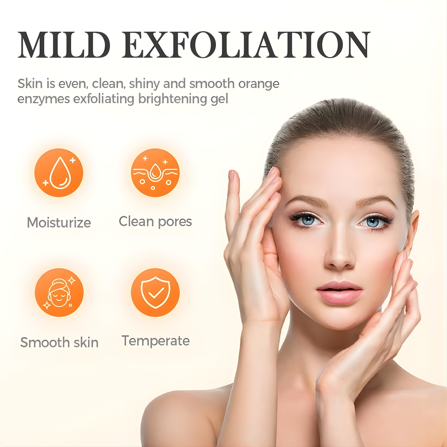 Orange Enzyme Exfoliating Gel – Brightening Face & Body Exfoliator