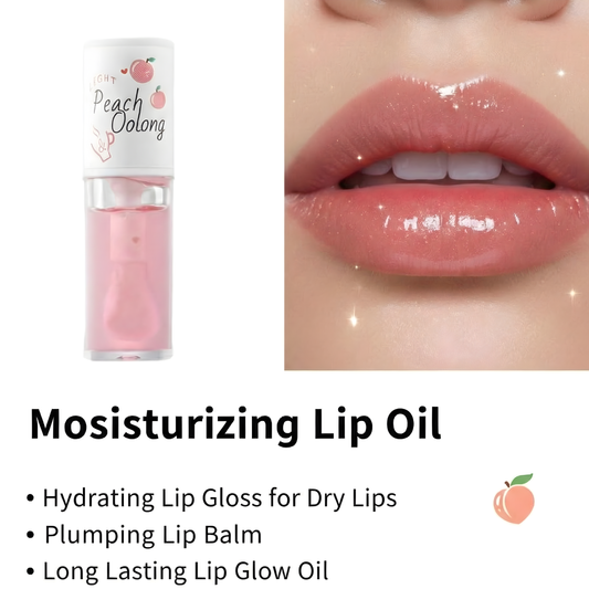 Honey Lip Oil – Hydrating Big Brush Lip Gloss for Soft, Smooth Lips