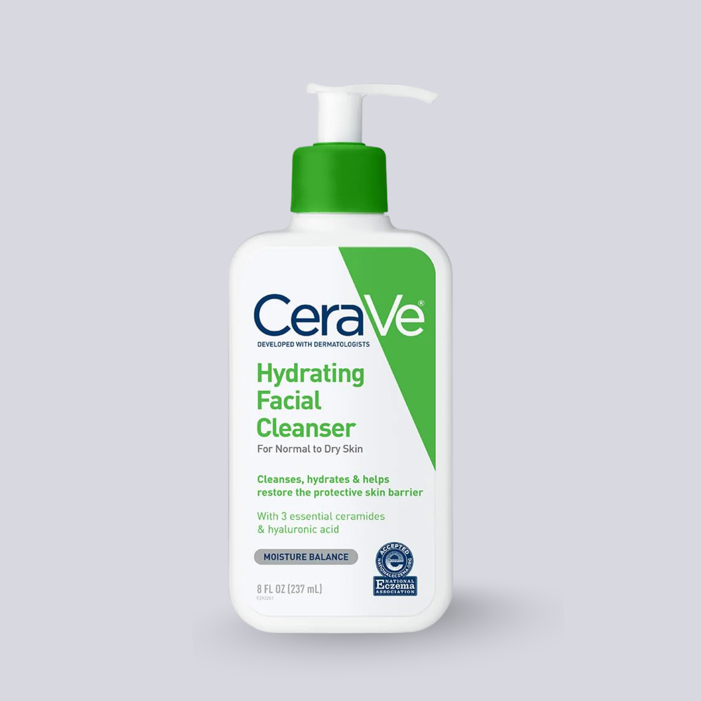 CeraVe Hydrating Cleanser 237ml – Gentle Face Wash for Normal to Dry Skin