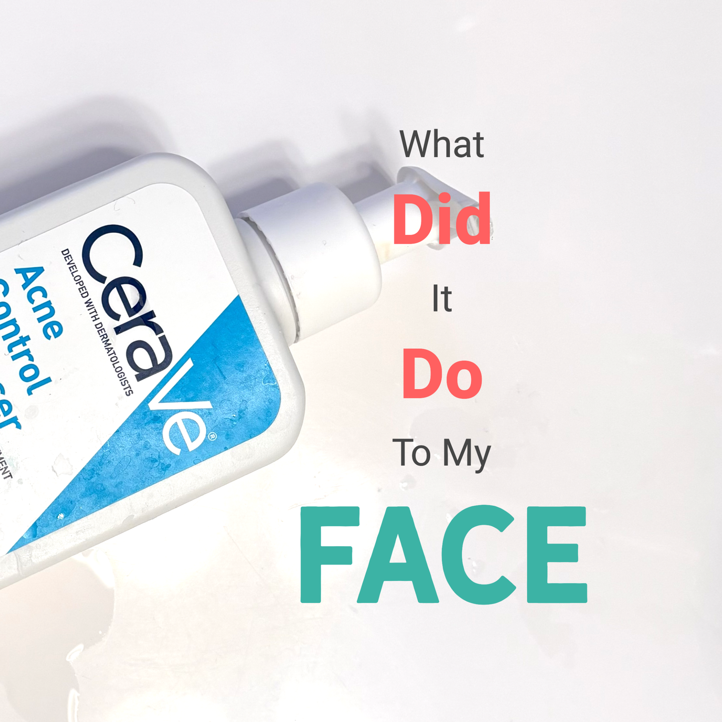 CeraVe Acne Control Cleanser – 2% Salicylic Acid Face Wash for Oily Skin