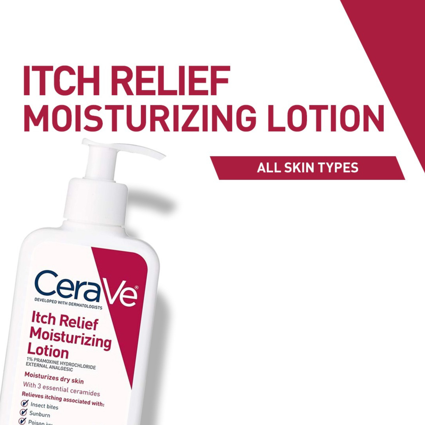 CeraVe Itch Relief Moisturizing Lotion | Fast Anti-Itch Hydration